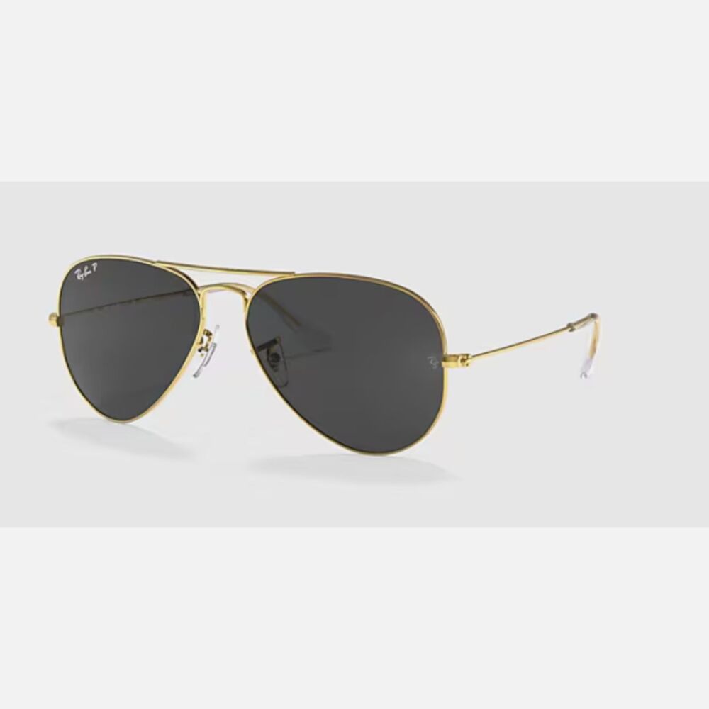 Ray-Ban Classic Aviator Gold Frame Sunglasses - New with Case - Picture 2 of 8